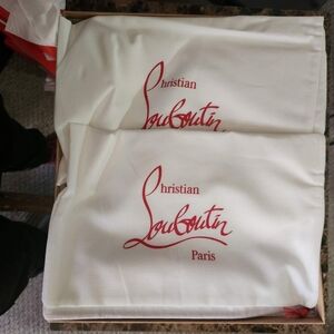 Red bottoms black boots